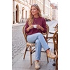 image:imageArachampCloz Womens Relaxed Fit Sweaters Spring Fall Casual Cozy Tops 2026Burgundy