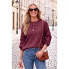image:imageArachampCloz Womens Relaxed Fit Sweaters Spring Fall Casual Cozy Tops 2026Burgundy