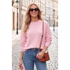 image:imageArachampCloz Womens Relaxed Fit Sweaters Spring Fall Casual Cozy Tops 2026Light Pink