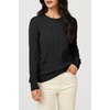 image:imageArachampCloz Womens Soft Knit Fall Winter Sweater Business Casual Basic TopsAblack