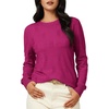 image:imageArachampCloz Womens Soft Knit Fall Winter Sweater Business Casual Basic TopsAdark Rose