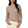 image:imageArachampCloz Womens Soft Knit Fall Winter Sweater Business Casual Basic TopsAdeep Apricot