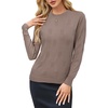 image:imageArachampCloz Womens Soft Knit Fall Winter Sweater Business Casual Basic TopsAdusty Rose