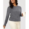 image:imageArachampCloz Womens Soft Knit Fall Winter Sweater Business Casual Basic TopsAgray
