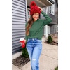 image:imageArachampCloz Womens Soft Knit Fall Winter Sweater Business Casual Basic TopsAgray Green