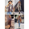 image:imageArachampCloz Womens Soft Knit Fall Winter Sweater Business Casual Basic TopsAgray Purple