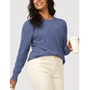 image:imageArachampCloz Womens Soft Knit Fall Winter Sweater Business Casual Basic TopsAgrey Blue