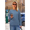 image:imageArachampCloz Womens Wool Blend Cable Knit Spring Winter Chunky Oversized Sweaters 2026Blue
