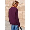 image:imageArachampCloz Womens Wool Blend Cable Knit Spring Winter Chunky Oversized Sweaters 2026Burgundy Dark Red