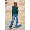 image:imageArachampCloz Womens Wool Blend Cable Knit Spring Winter Chunky Oversized Sweaters 2026Green