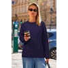 image:imageArachampCloz Womens Wool Blend Cable Knit Spring Winter Chunky Oversized Sweaters 2026Navy
