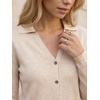 image:imageArachampCloz Womens Wool Blend Collared Neck Business Casual Cardigan 2026Beige