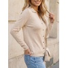 image:imageArachampCloz Womens Wool Blend Collared Neck Business Casual Cardigan 2026Beige
