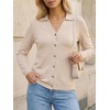 image:imageArachampCloz Womens Wool Blend Collared Neck Business Casual Cardigan 2026Beige