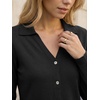 image:imageArachampCloz Womens Wool Blend Collared Neck Business Casual Cardigan 2026Black
