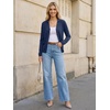 image:imageArachampCloz Womens Wool Blend Collared Neck Business Casual Cardigan 2026Navy Blue