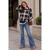 image:imageArachampCloz Womens Wool Blend Crew Neck Color Block Pullover SweaterBlack