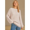 image:imageArachampCloz Womens Wool Blend Crewneck Fall Trendy Oversized Waffle Sweaters 2026Apricot