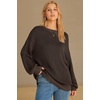 image:imageArachampCloz Womens Wool Blend Crewneck Fall Trendy Oversized Waffle Sweaters 2026Coffee