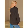 image:imageArachampCloz Womens Wool Blend Crewneck Fall Trendy Oversized Waffle Sweaters 2026Coffee