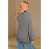 image:imageArachampCloz Womens Wool Blend Crewneck Fall Trendy Oversized Waffle Sweaters 2026Gray