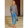 image:imageArachampCloz Womens Wool Blend Crewneck Fall Trendy Oversized Waffle Sweaters 2026Gray