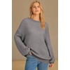 image:imageArachampCloz Womens Wool Blend Crewneck Fall Trendy Oversized Waffle Sweaters 2026Gray
