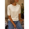image:imageArachampCloz Womens Wool Blend Elegant Crew Neck Sweaters for Fall 2025Apricot