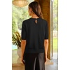 image:imageArachampCloz Womens Wool Blend Elegant Crew Neck Sweaters for Fall 2025Black