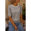 image:imageArachampCloz Womens Wool Blend Elegant Crew Neck Sweaters for Fall 2025Gray Mocha
