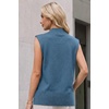 image:imageArachampCloz Womens Wool Blend Mock Neck Fall Sweater Vest Work Tops 2026Blue