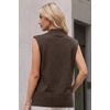 image:imageArachampCloz Womens Wool Blend Mock Neck Fall Sweater Vest Work Tops 2026Coffee