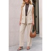 image:imageArachampCloz Womens Wool Blend Mock Neck Fall Sweater Vest Work Tops 2026Coffee