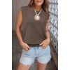 image:imageArachampCloz Womens Wool Blend Mock Neck Fall Sweater Vest Work Tops 2026Coffee5046
