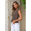 image:imageArachampCloz Womens Wool Blend Mock Neck Fall Sweater Vest Work Tops 2026Coffee5046
