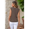 image:imageArachampCloz Womens Wool Blend Mock Neck Fall Sweater Vest Work Tops 2026Coffee5046