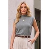 image:imageArachampCloz Womens Wool Blend Mock Neck Fall Sweater Vest Work Tops 2026Gray