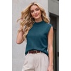 image:imageArachampCloz Womens Wool Blend Mock Neck Fall Sweater Vest Work Tops 2026Green