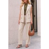 image:imageArachampCloz Womens Wool Blend Mock Neck Fall Sweater Vest Work Tops 2026Green Brown