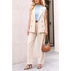 image:imageArachampCloz Womens Wool Blend Mock Neck Fall Sweater Vest Work Tops 2026Light Blue