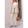 image:imageArachampCloz Womens Wool Blend Mock Neck Fall Sweater Vest Work Tops 2026Offwhite