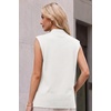 image:imageArachampCloz Womens Wool Blend Mock Neck Fall Sweater Vest Work Tops 2026Offwhite