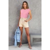 image:imageArachampCloz Womens Wool Blend Mock Neck Fall Sweater Vest Work Tops 2026Pink5046