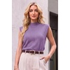 image:imageArachampCloz Womens Wool Blend Mock Neck Fall Sweater Vest Work Tops 2026Purple