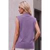 image:imageArachampCloz Womens Wool Blend Mock Neck Fall Sweater Vest Work Tops 2026Purple