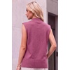 image:imageArachampCloz Womens Wool Blend Mock Neck Fall Sweater Vest Work Tops 2026Rose
