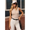 image:imageArachampCloz Womens Wool Blend Non See Through Button Down Casual Tank TopsApricot