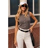 image:imageArachampCloz Womens Wool Blend Non See Through Button Down Casual Tank TopsCoffee