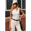 image:imageArachampCloz Womens Wool Blend Non See Through Button Down Casual Tank TopsWhite