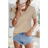 image:imageArachampCloz Womens Wool Blend Short Sleeve Summer Business Casual SweaterApricot02